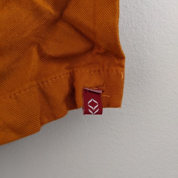 Orange Cropped Wide Leg Culottes - Picture 4 of 6